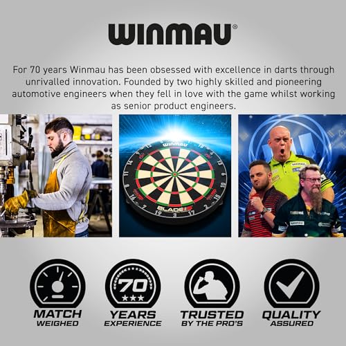 Thumbnail 7 de WINMAU Blade 6 Standard Dart Board | Official PDC Tournament Specs