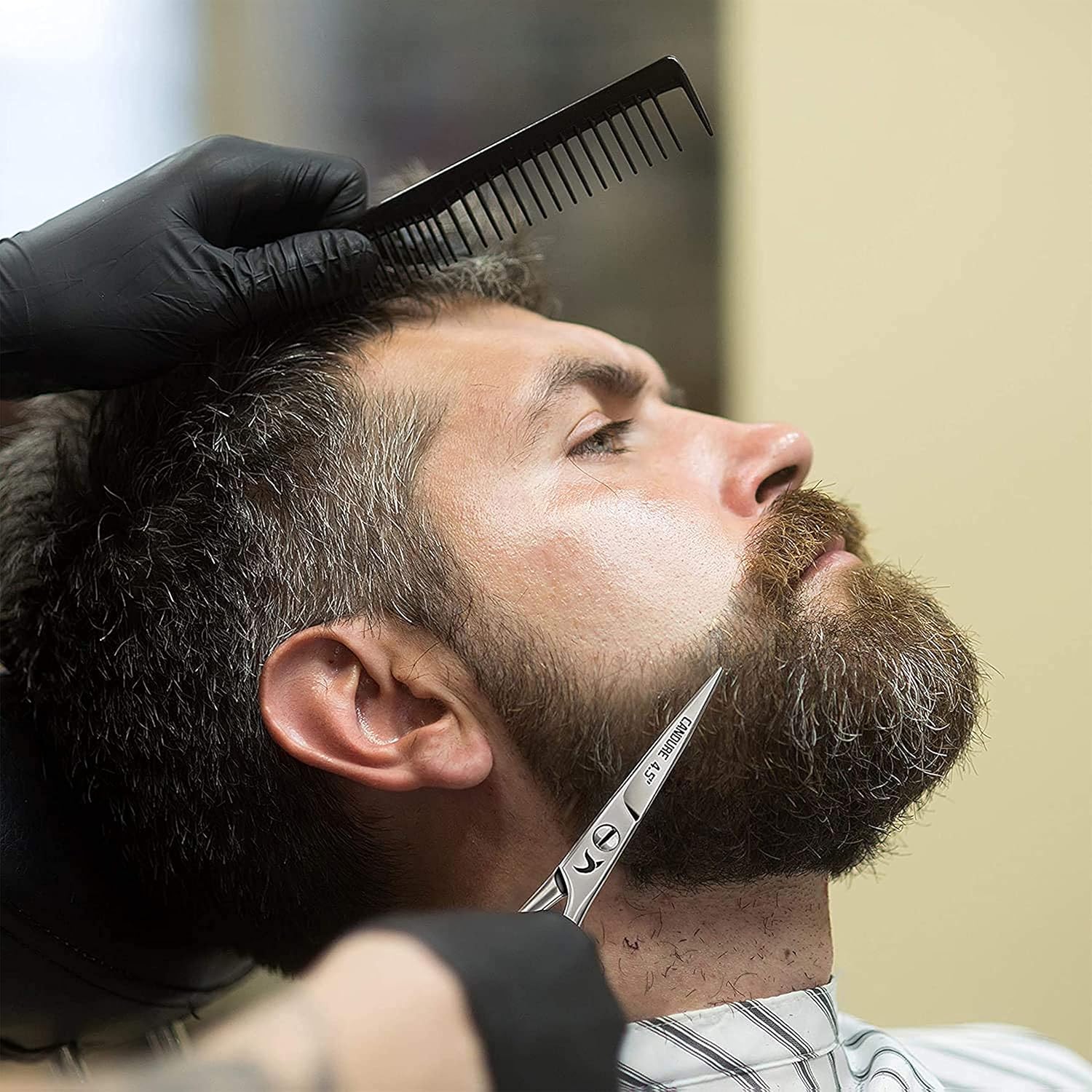 Detalle de Forbici Baffi Barba Naso e Orecchie Depilazione Capelli per Neonati – Strumento 4,5