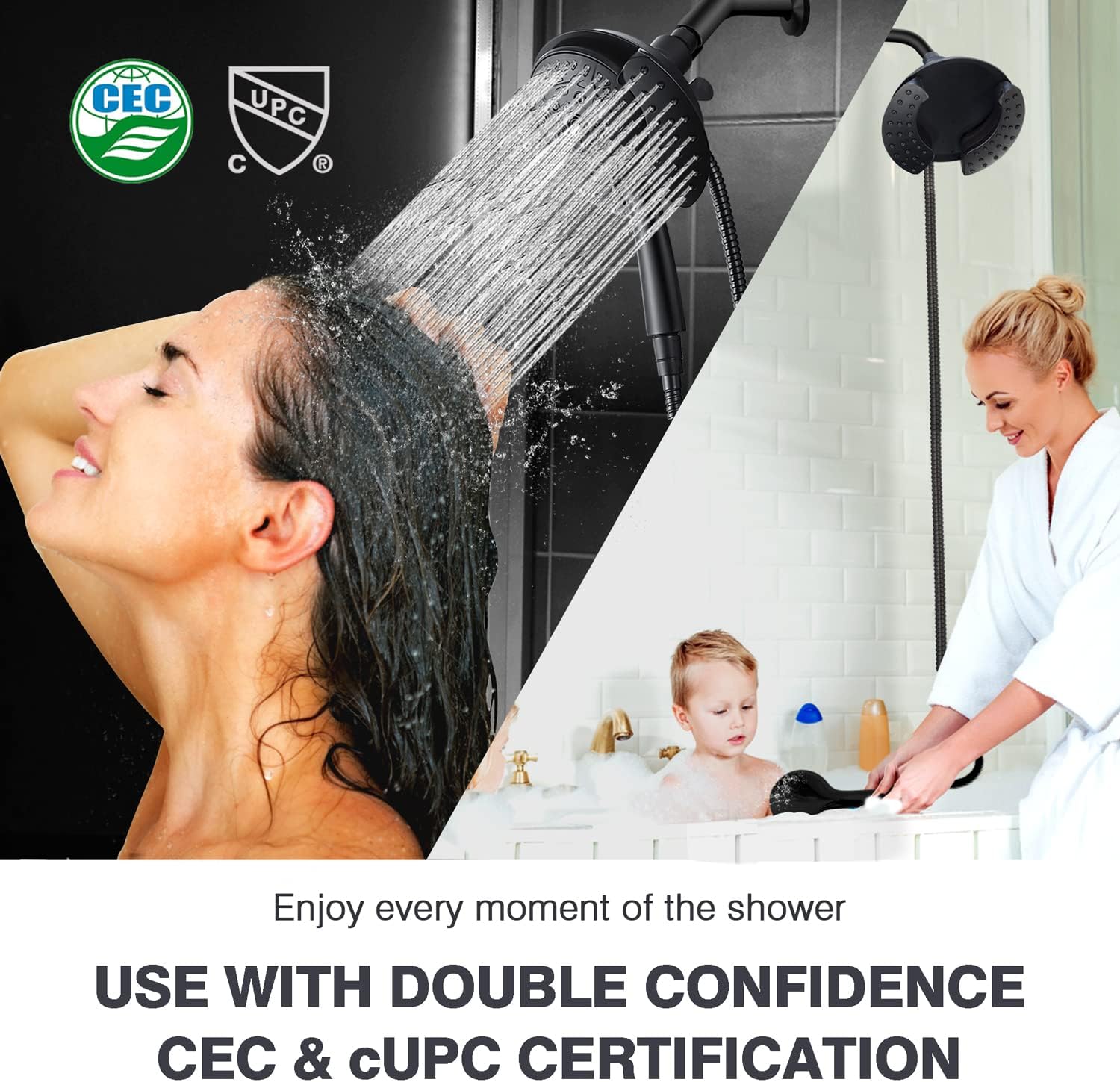 Thumbnail 5 de INAVAMZ 2-in-1 Rain Handheld Shower 7.2in
