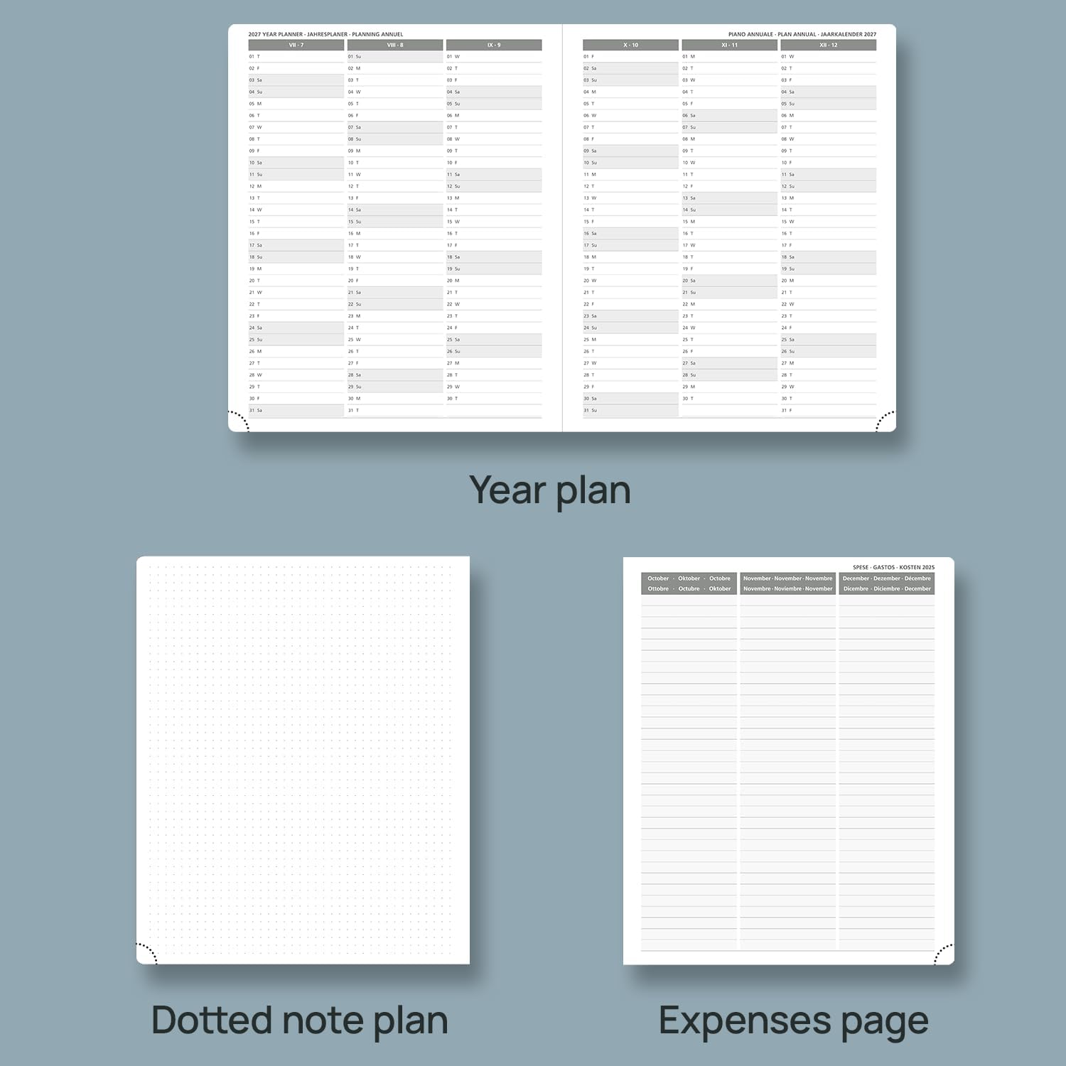 Thumbnail 4 de POPRUN Academic Diary 2025-2026 Large planner 📔
