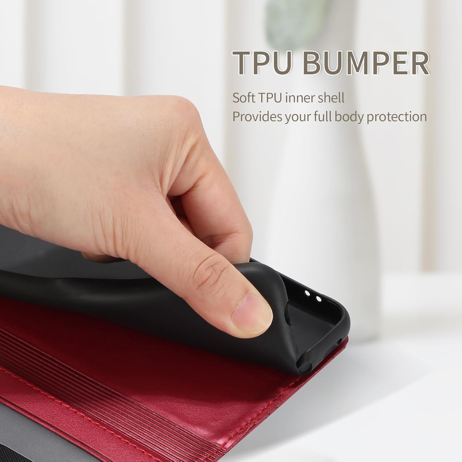 Thumbnail 5 de Butnyeoe Handyhülle für iPhone 17 Pro – Klappbar Wallet Hülle aus PU-Leder mit Standfunktion