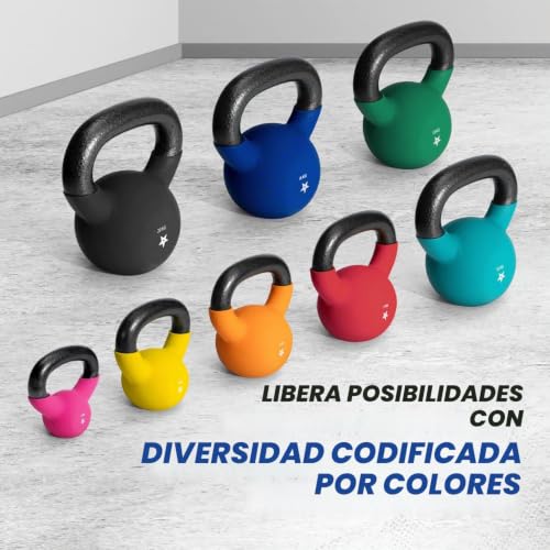 Detalle 2 de Yes4All Pesas rusas de 16 kg con revestimiento de neopreno ( azul oscuro )
