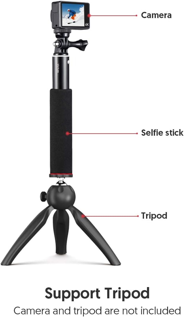 Detalle 2 de WOLFANG Action-Kamera Selfie-Stick 27,7 Zoll