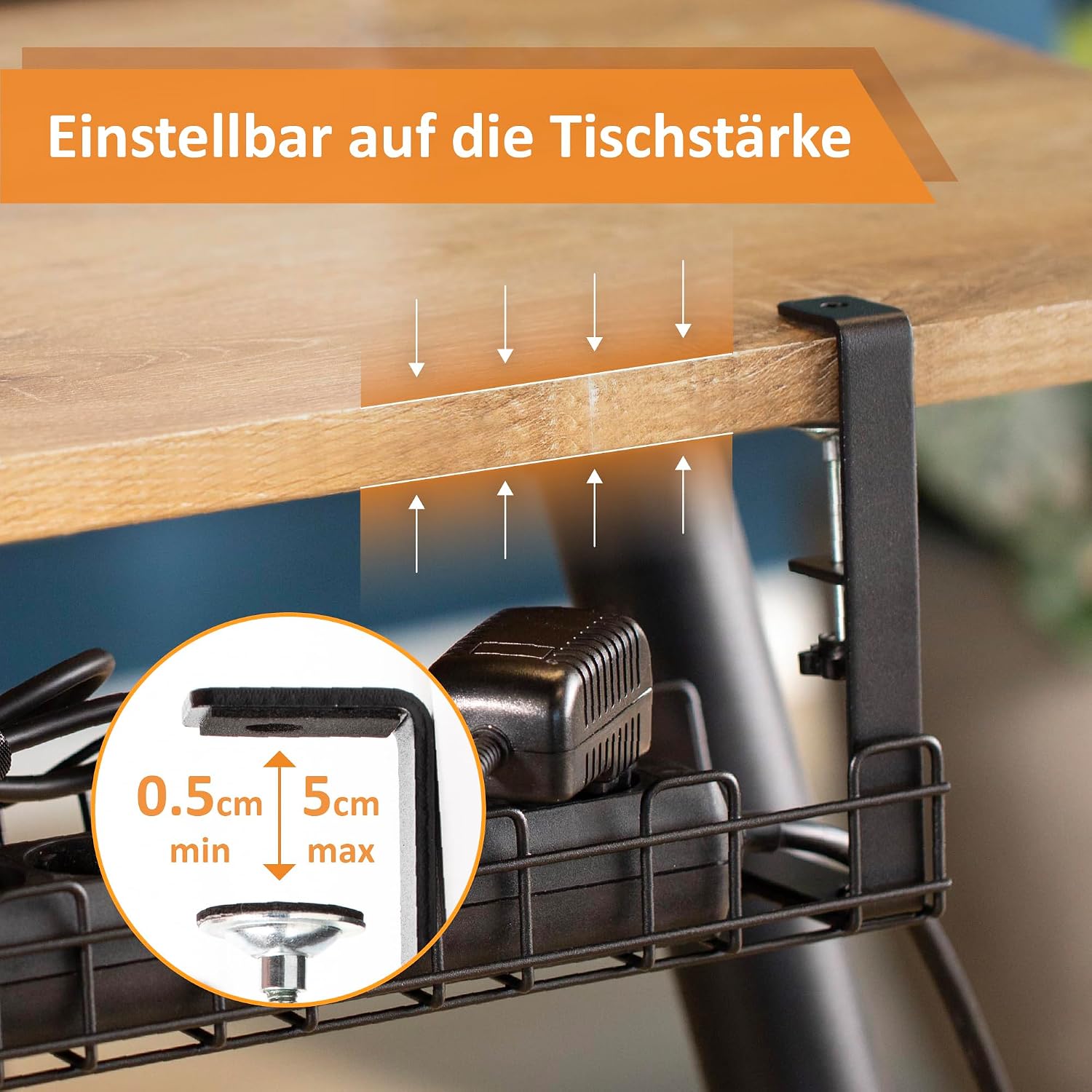 Thumbnail 4 de Stilemo Kabelkanal Schreibtisch 39x13x16cm