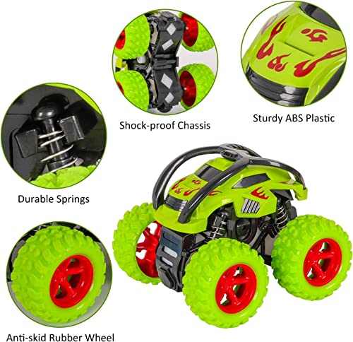 Detalle de m zimoon Monster Truck 4x4 a Traino Inerzia con Salto a 360° – Giocattolo per Bambini 1-8 anni