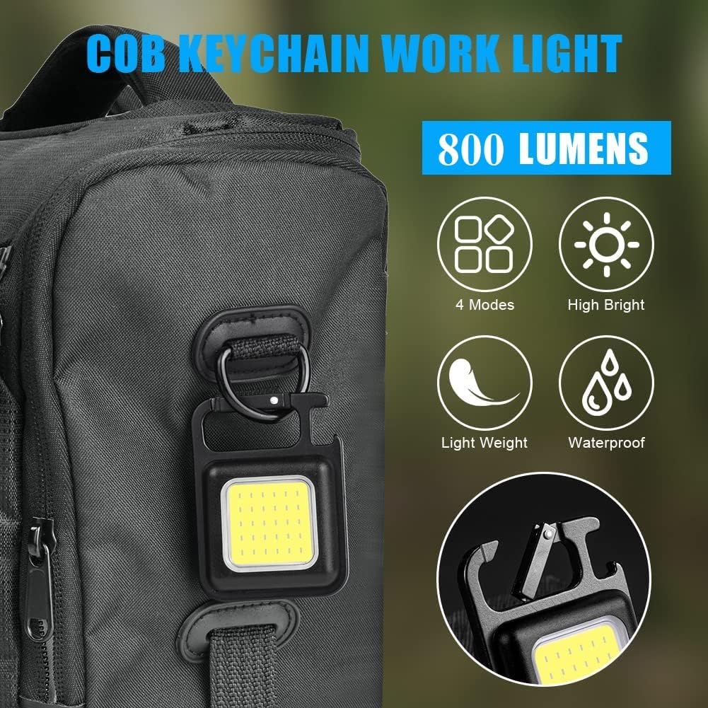 Thumbnail 3 de Flintronic Mini Lampada da Lavoro Portachiavi LED COB, Impermeabile, USB Ricaricabile e Leggera
