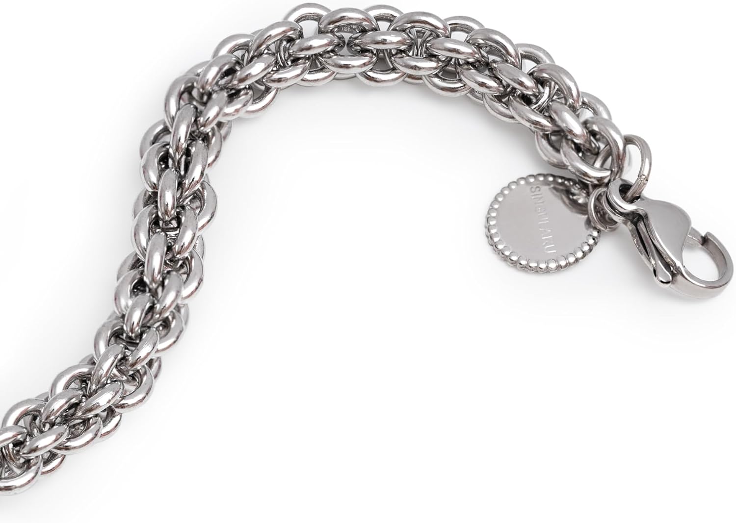 Detalle de SINGULARU Bracciale Big Rope in acciaio 20 cm