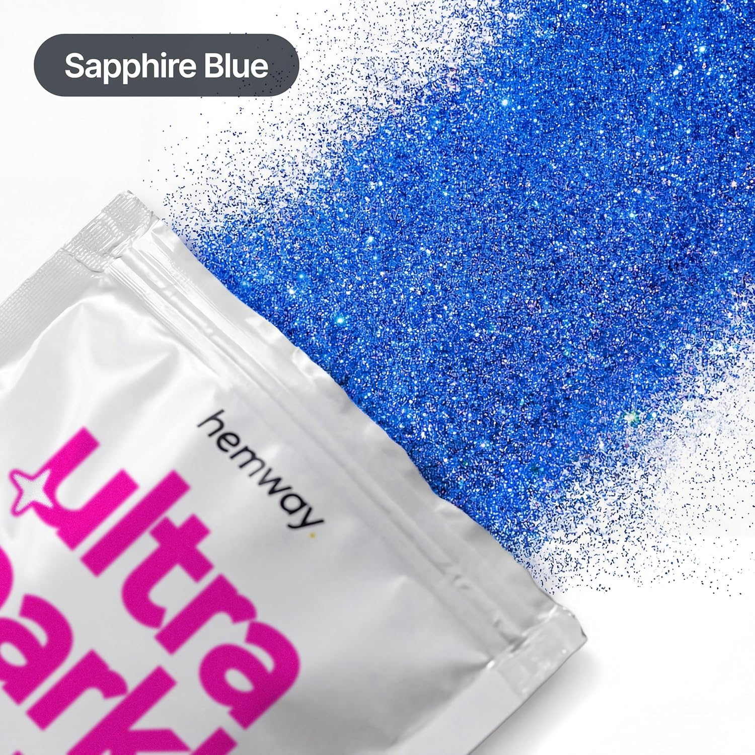 Detalle 2 de Hemway Ultra Sparkle Glitter Sapphire Blue 100g