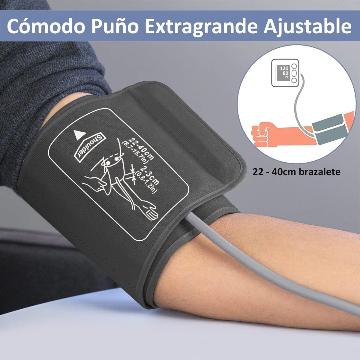 Detalle 1 de CAZON Tensiómetro de Brazo: Monitor de Presión Arterial 🩺