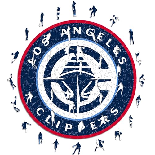 Detalle de Iconic Puzzles LosAngelesClippers-M puzzle madera 270 piezas 🧩