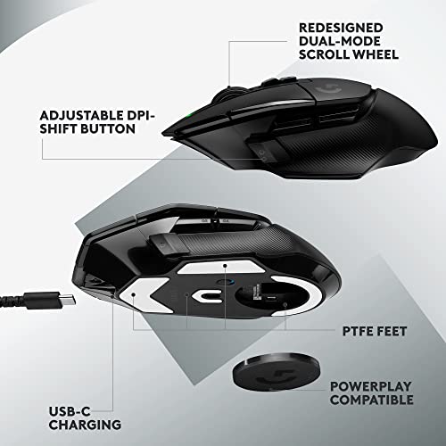 Detalle de Logitech G502 X LIGHTSPEED Wireless Gaming Mouse - Black