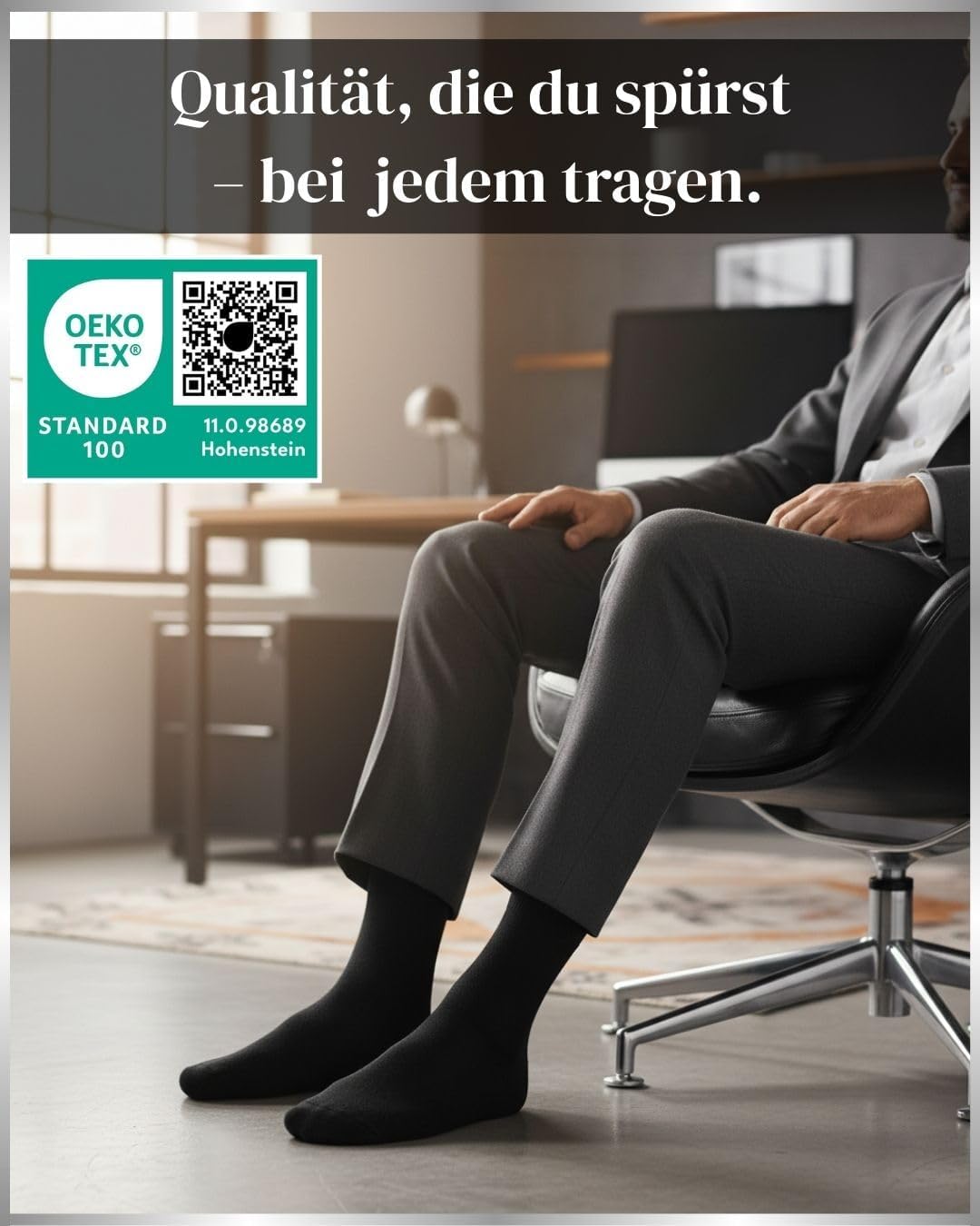 Thumbnail 6 de sockenkauf24 Herren-Business-Socken 10 Paar in Schwarz – atmungsaktive Baumwolle ohne drückende Naht