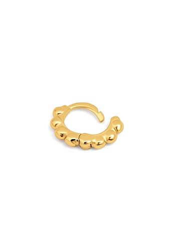 Thumbnail 2 de SINGULARU Pendiente Suelto Pebbles S. Plata de Ley 925 con baño de oro 18K y cierre Congo