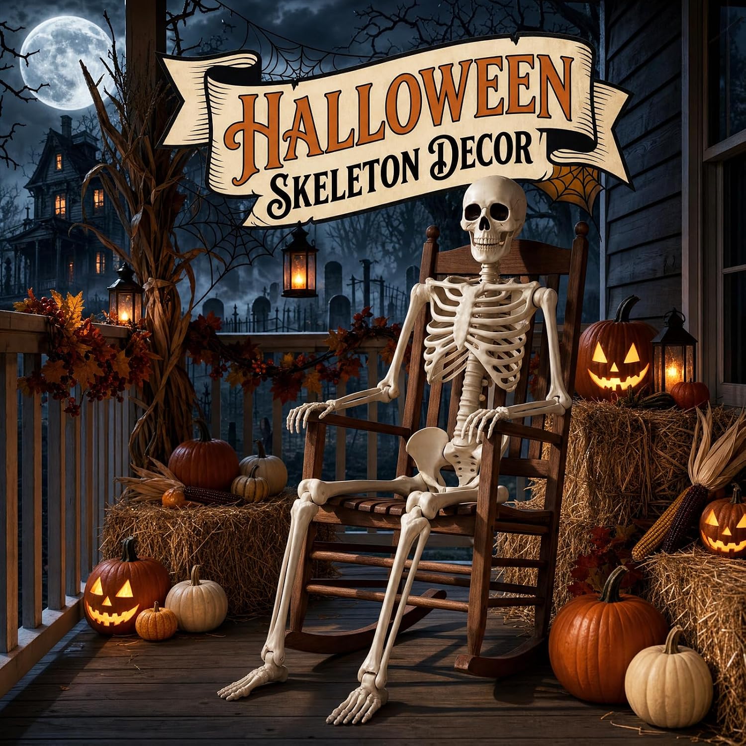 Detalle de Halloween Skeleton Decorations 36-Inch