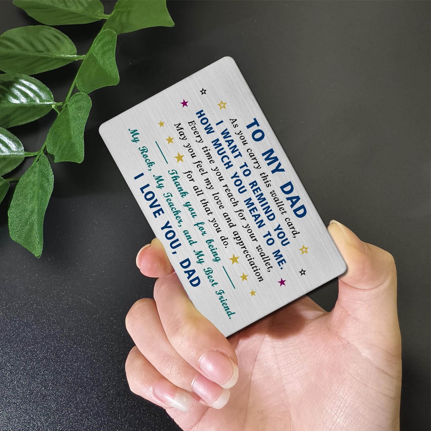 Thumbnail 3 de EE&YU Dad Christmas Card — I Love Dad greeting card 🎴