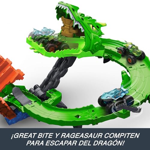 Thumbnail 2 de Hot Wheels Monster Trucks Sharks vs. Dinos Conjunto 1:64