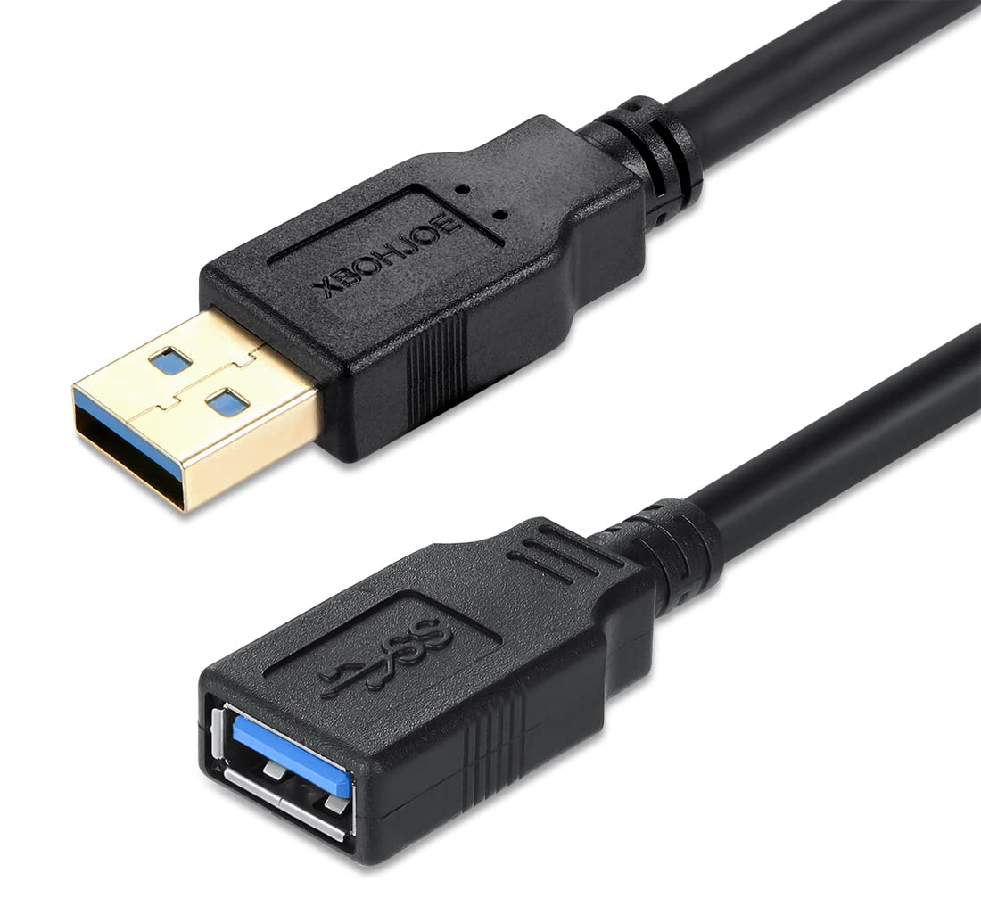 Detalle de XBOHJOE USB 3.0 Extension Cable (3m) Type-A Male to Female, 5Gbps USB3 Extender Cord