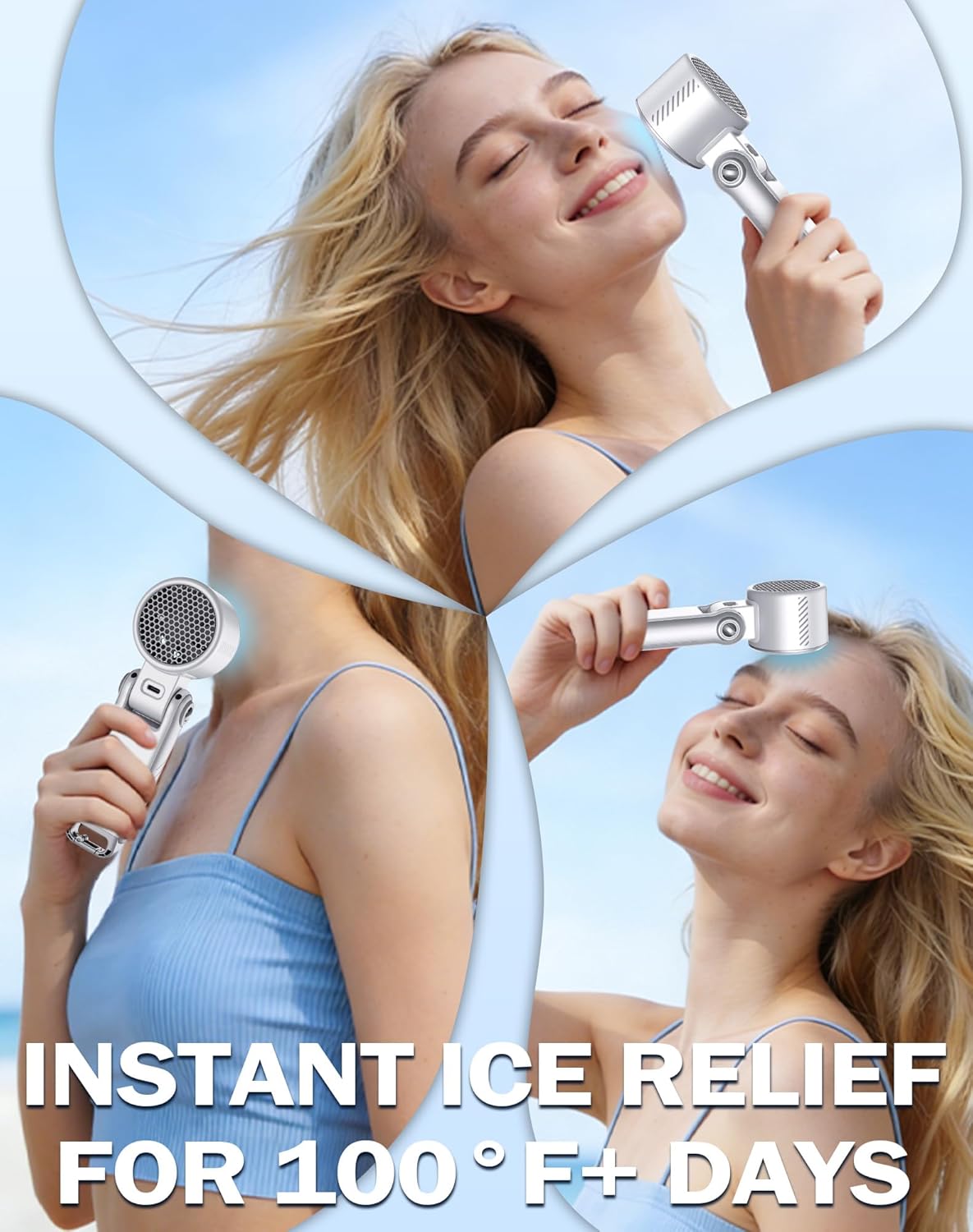 Thumbnail 1 de Taiofan Portable Handheld Fan with Semiconductor Ice Cooling