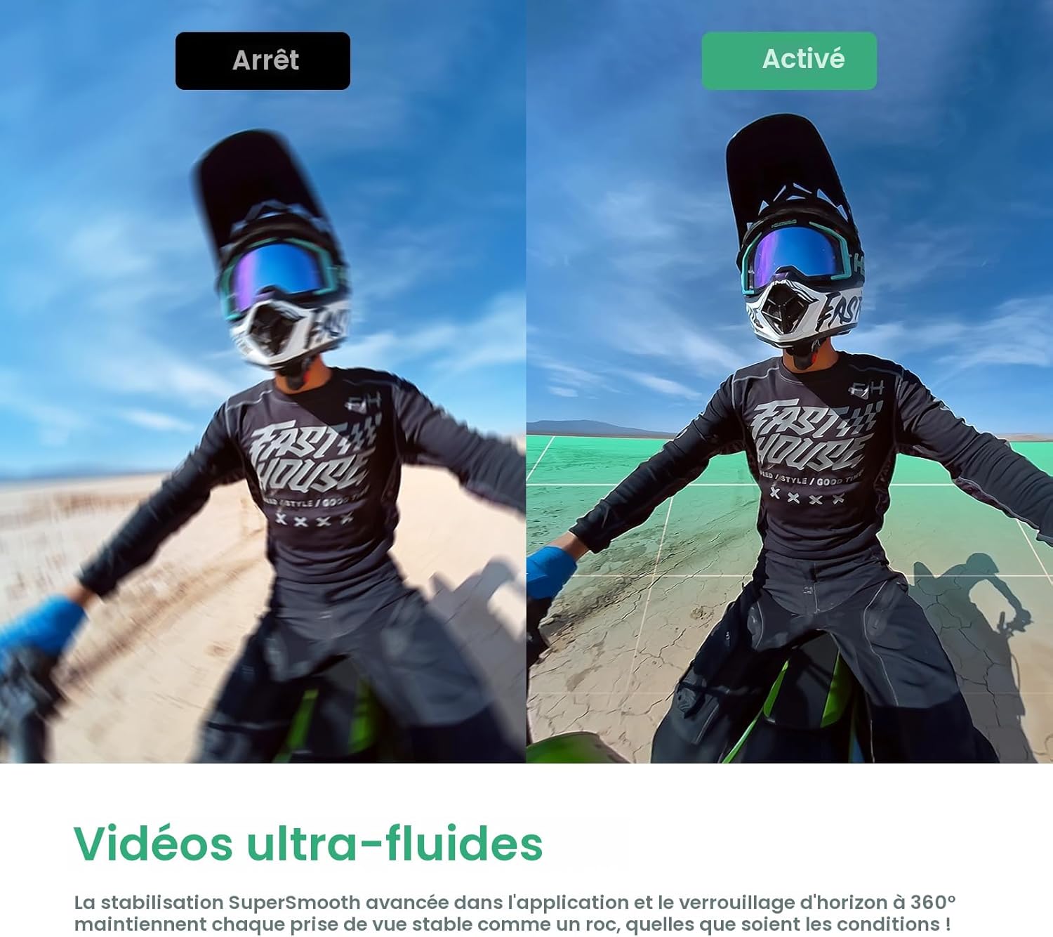 Thumbnail 4 de AKASO 360 Kit de Création – Caméra sport à 360° (5.7K, 72MP) avec Horizon Lock et Selfie Stick Invisible