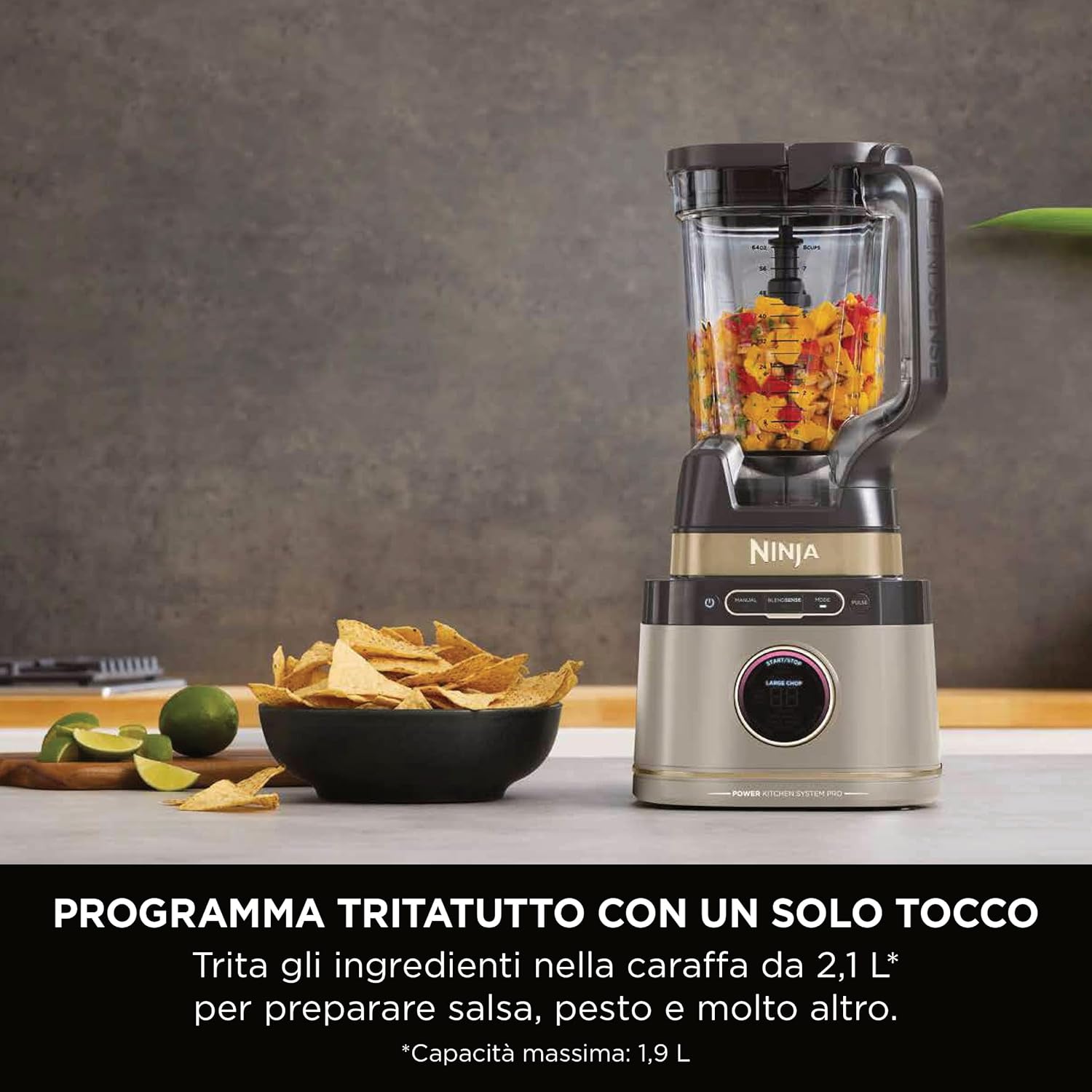 Thumbnail 2 de Ninja Detect Power Processor Pro 3 in 1 TB401EUSTGD, frullatore con BlendSense, 1200W e caraffa da 2,1L (pietra oro)