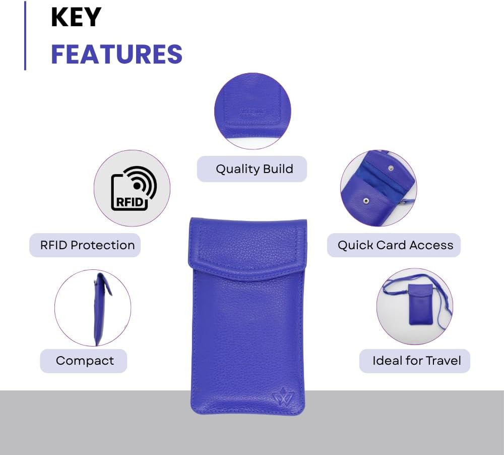 Thumbnail 6 de WASAMA Sidekick Crossbody Phone Bag — Genuine Leather, RFID‑Protected, Two Versions
