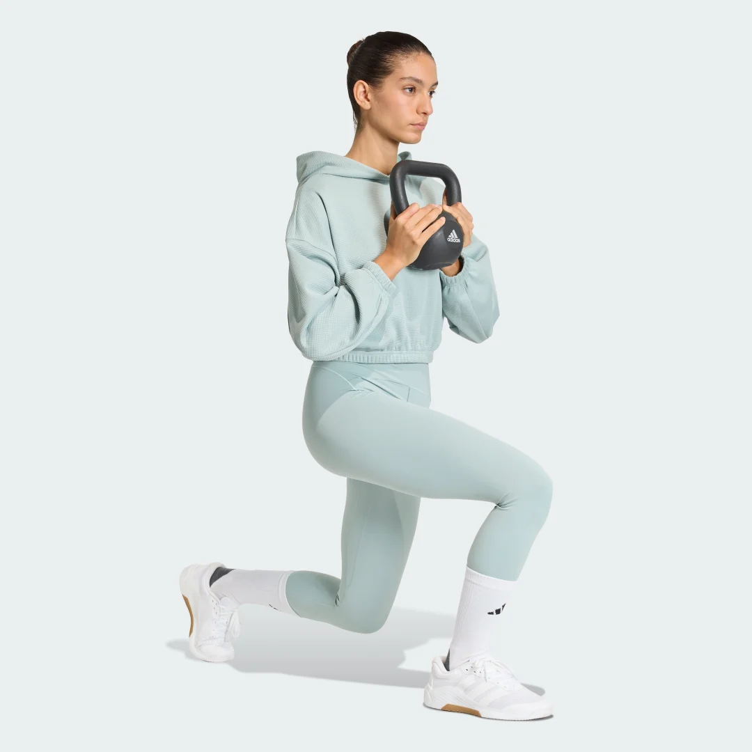 Detalle de Chaqueta de yoga Adidas Verde