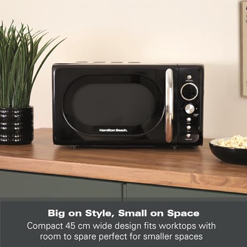 Thumbnail 5 de Hamilton Beach HB70H20B Microwave: Retro 20L, 700W with Digital Display