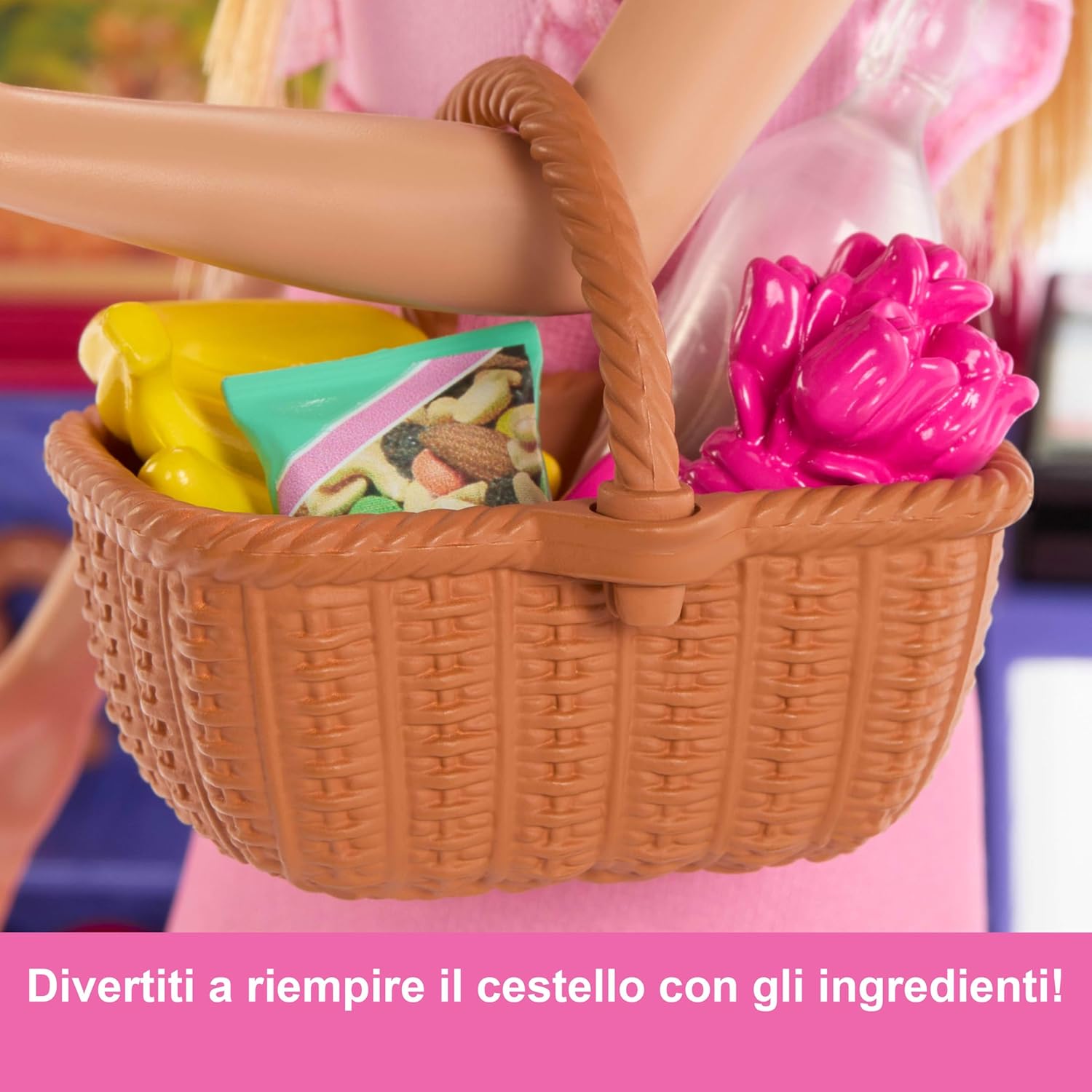 Thumbnail 3 de Barbie Malibu fa la spesa: bambola e bancarella del mercato con 11 accessori – 3+ anni