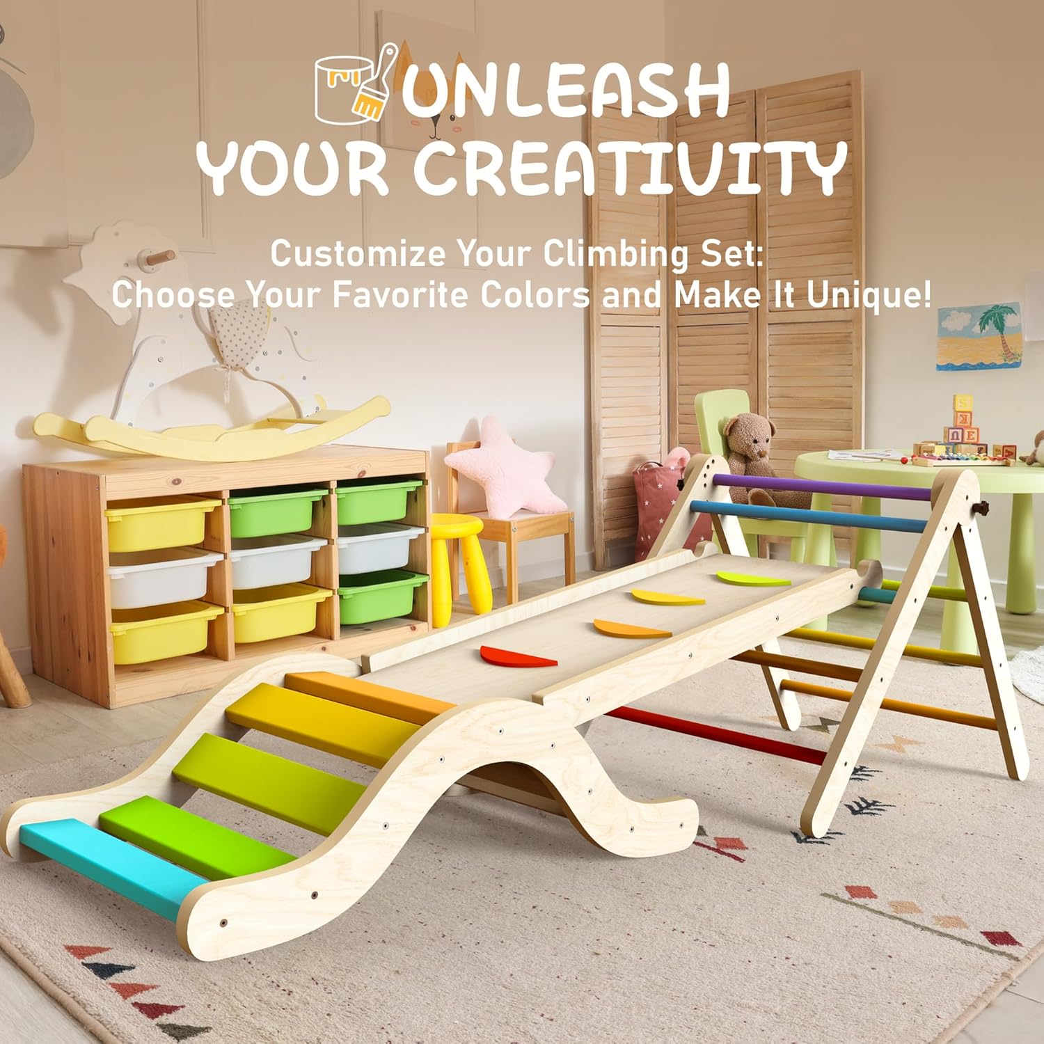 Thumbnail 4 de Montessori Indoor Spielset Klettergerüst 7-in-1