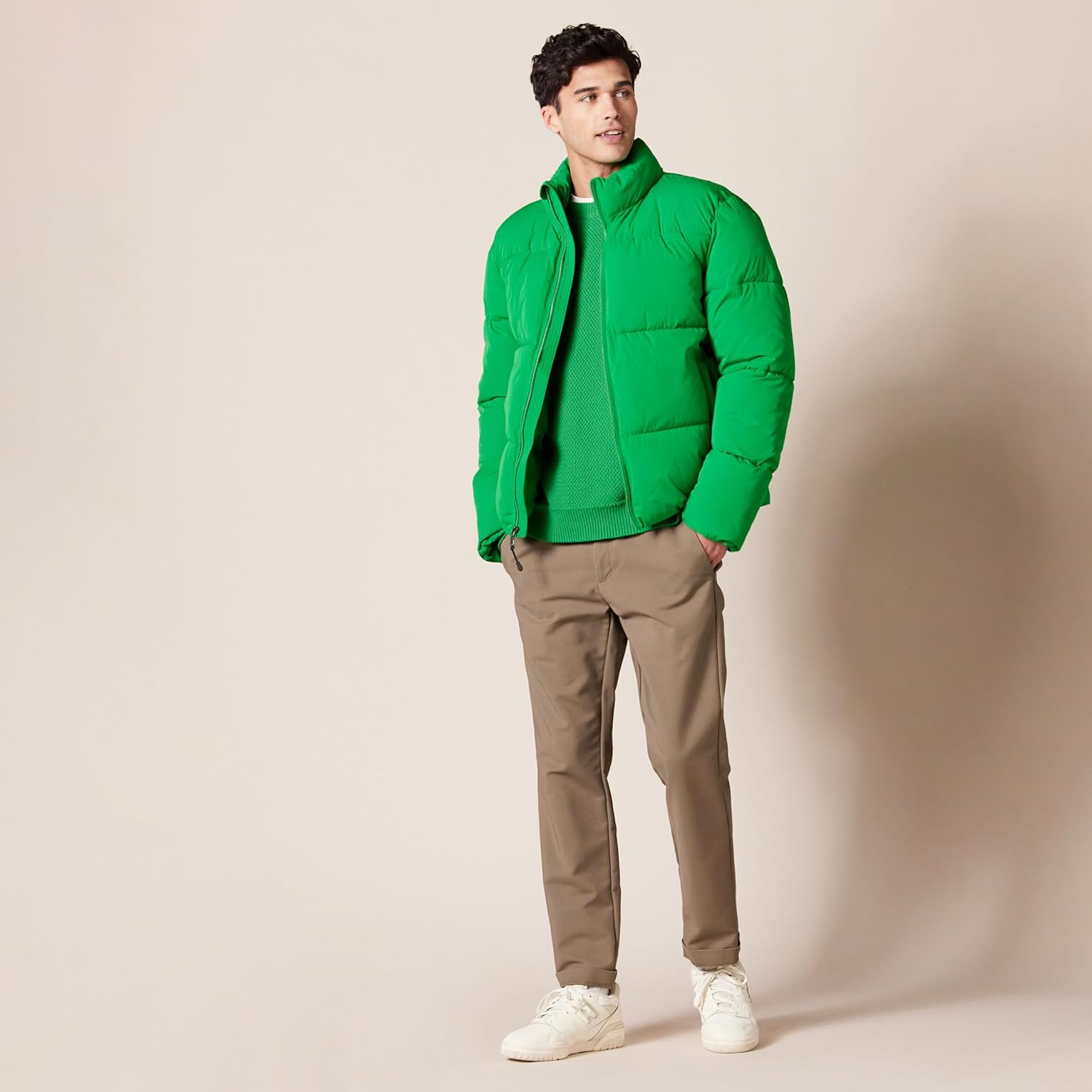 Thumbnail 4 de Herren Oversize-Pullover von Amazon Essentials mit Rundhalsausschnitt aus strukturierter Bio-Baumwolle