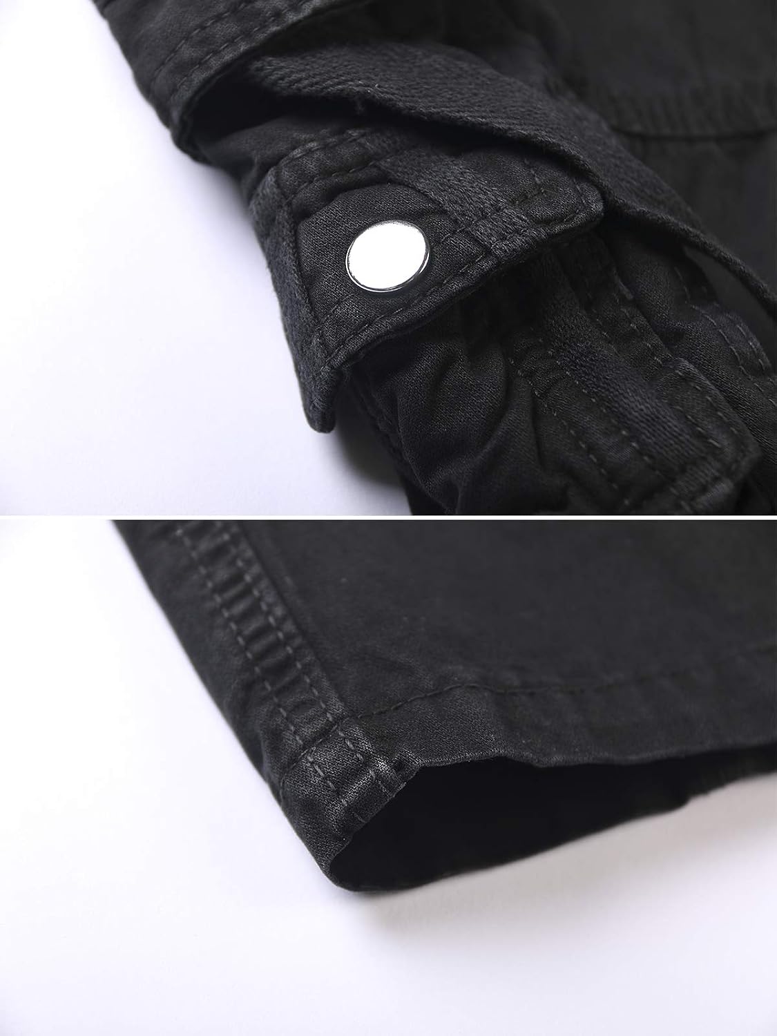 Thumbnail 5 de Aeslech men’s 100% cotton cargo trousers (baggy work/hiking) with pockets – no belt