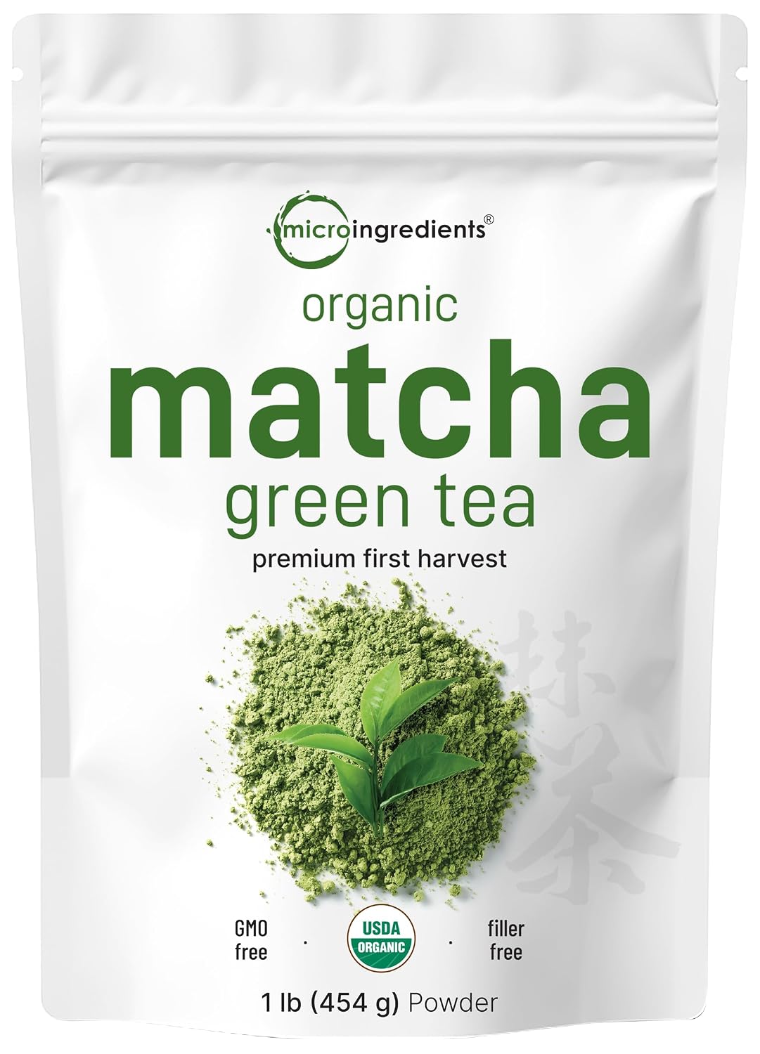 Detalle de Micro Ingredients Matcha Green Tea Powder 1 lb