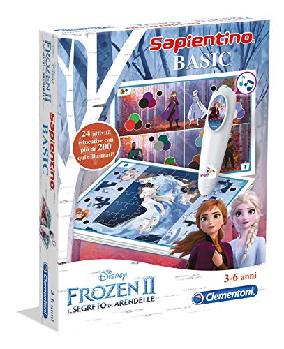 Detalle de Clementoni Sapientino Basic Frozen 2 – Gioco Educativo Interattivo per 4-6 Anni con Penna Elettronica