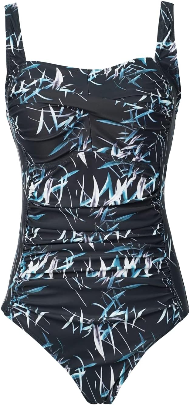 Detalle de Aidotop Women’s One Piece Swimsuit with Tummy Control Ruched Tribal Design