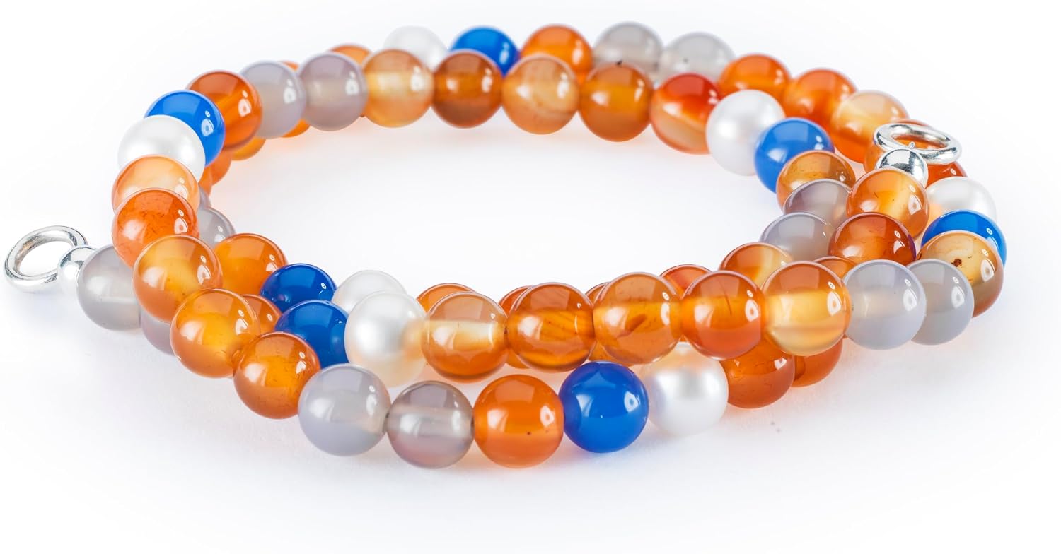 Detalle de Trollbeads Collana con pietre preziose – originale senza chiusura, due lunghezze
