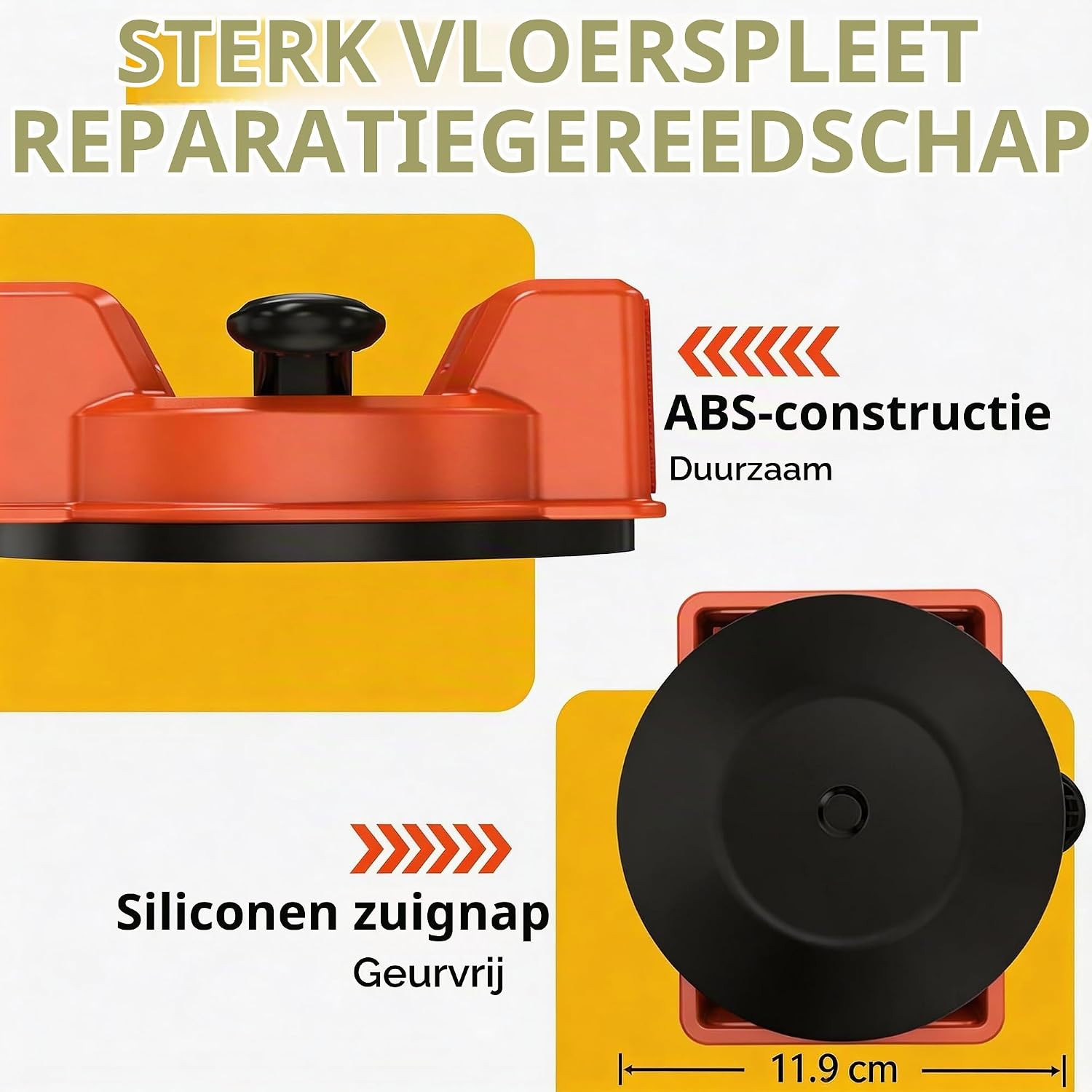 Thumbnail 4 de DYXDYC Outil de réparation des joints de sol: vloerherstelgereedschap met zuignap en 3 kleefpads