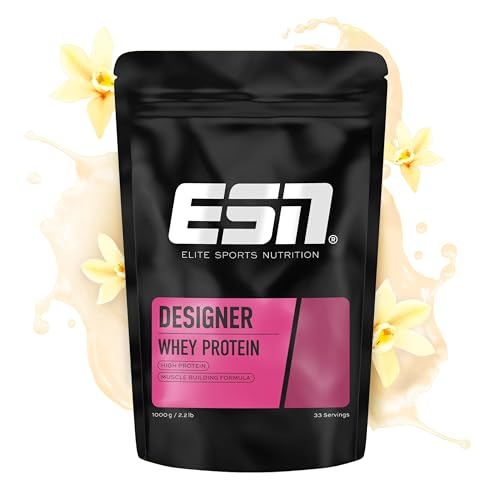 Detalle de ESN Designer Whey Protein Pulver Vanilla 1 kg – Vielseitiges Molkenprotein