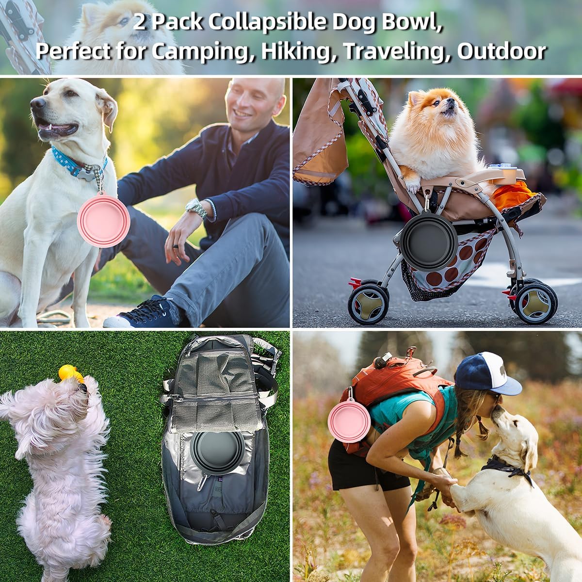 Detalle 2 de Kytely Collapsible Dog Bowls 1,500 ml