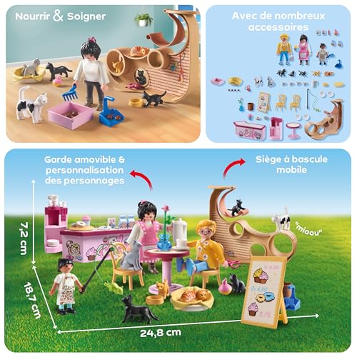 Thumbnail 3 de Playmobil 71744 Café des Chats – Set de Figurines d'Animaux