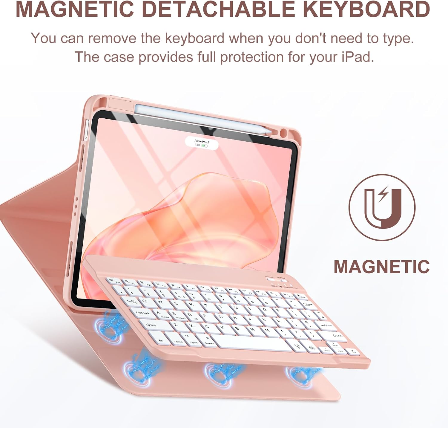 Detalle 2 de Vobafe Case with Keyboard for iPad Air 11 inch 400mAh