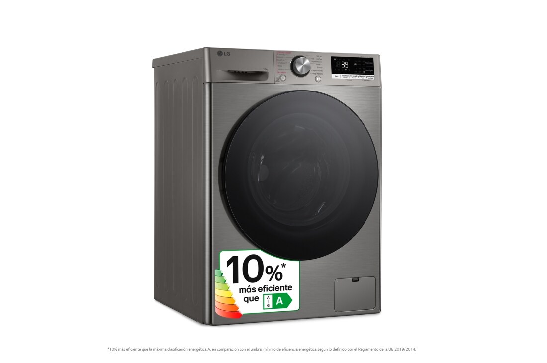 Detalle de LG F4WR7010AGS lavadora 10kg 1400 rpm