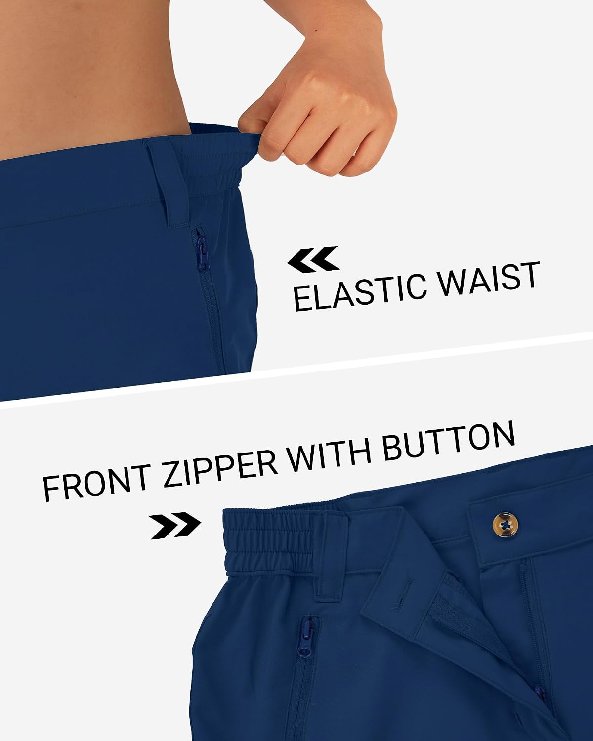 Detalle de Outdoor Ventures Women's Quick Dry Shorts UPF 73+ Lightweight Running Shorts