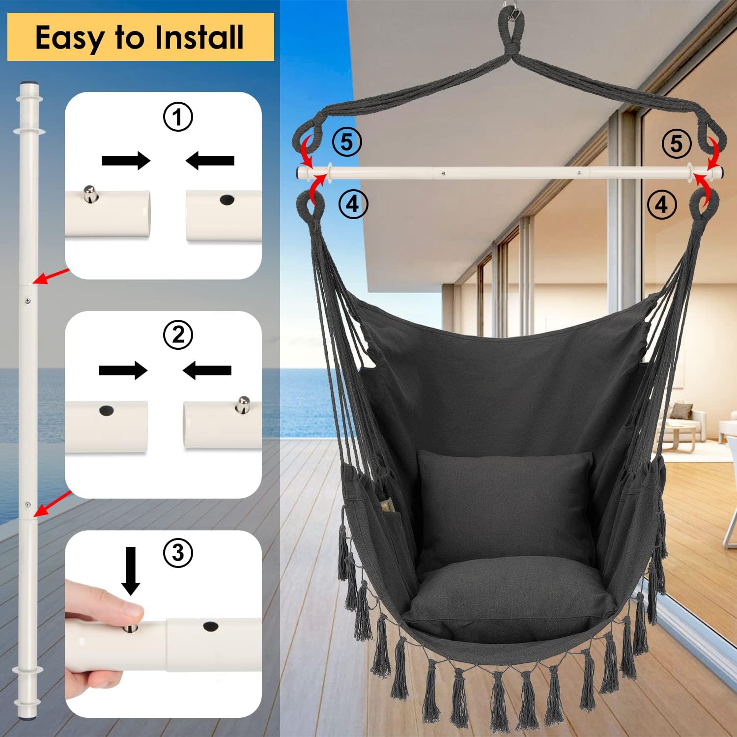 Detalle de Y- STOP Hammock Chair, 500 lb Capacity