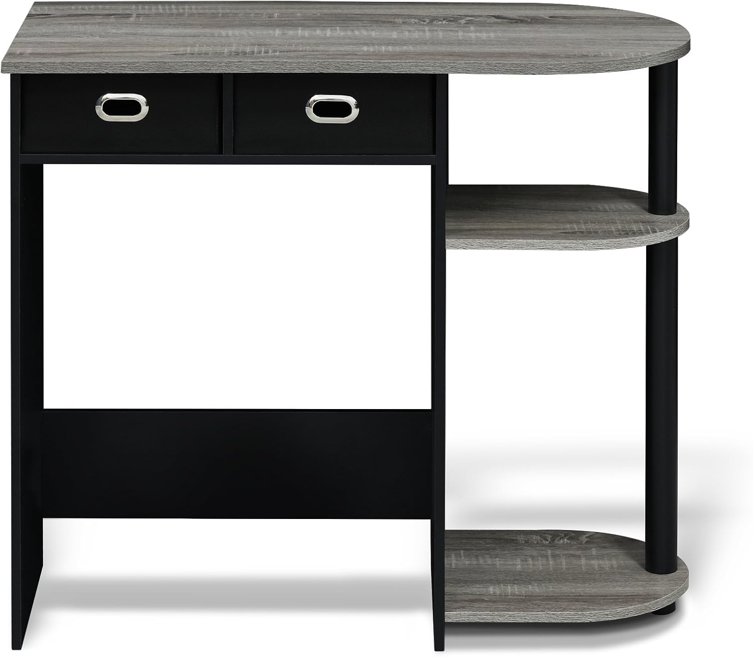 Thumbnail 5 de Furinno Go Green Home laptop desk in French oak/black (80 x 72.4 x 39.6 cm)