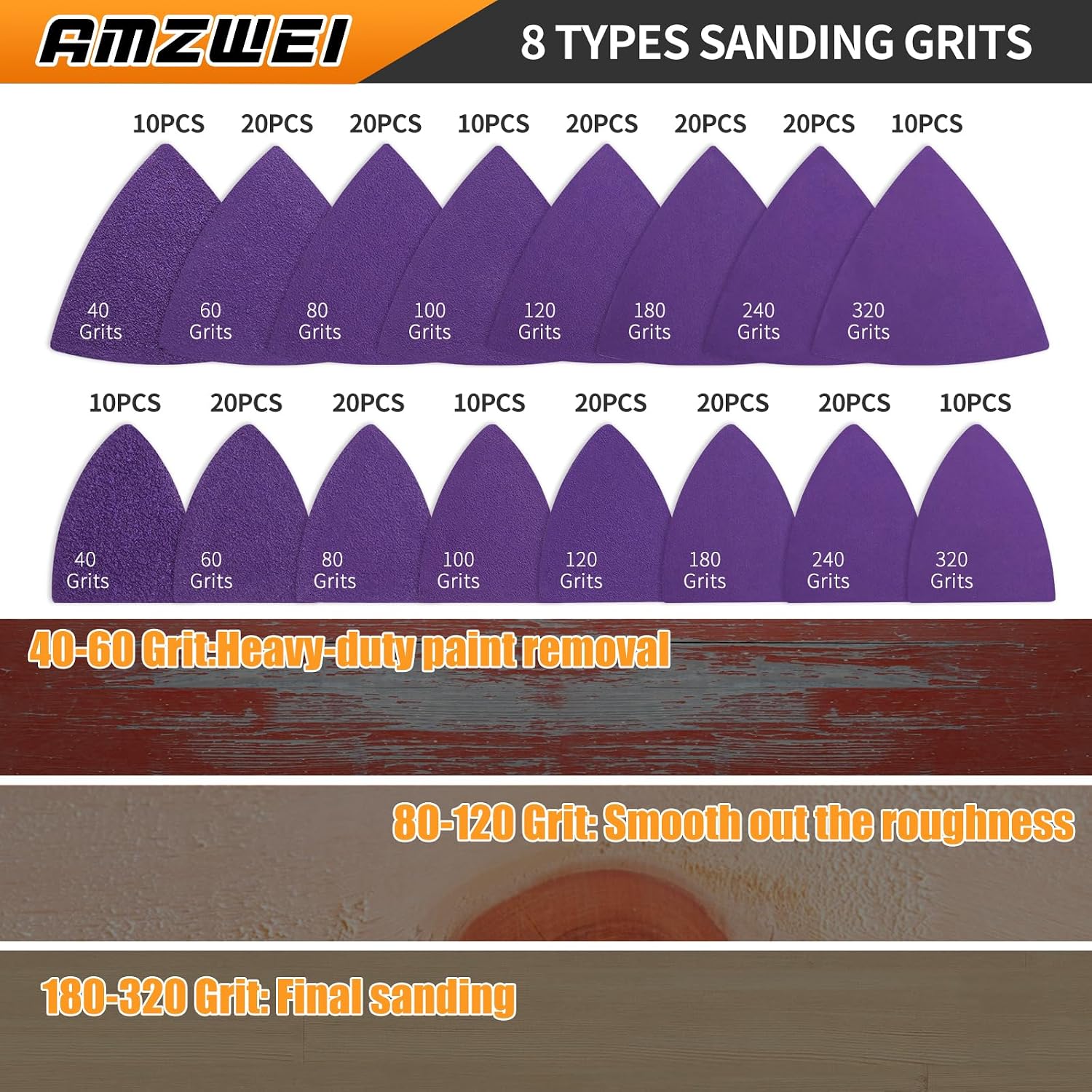 Detalle de 266PCS Multi Tool Sanding Pads Kit with Triangle and Fingertip Pads