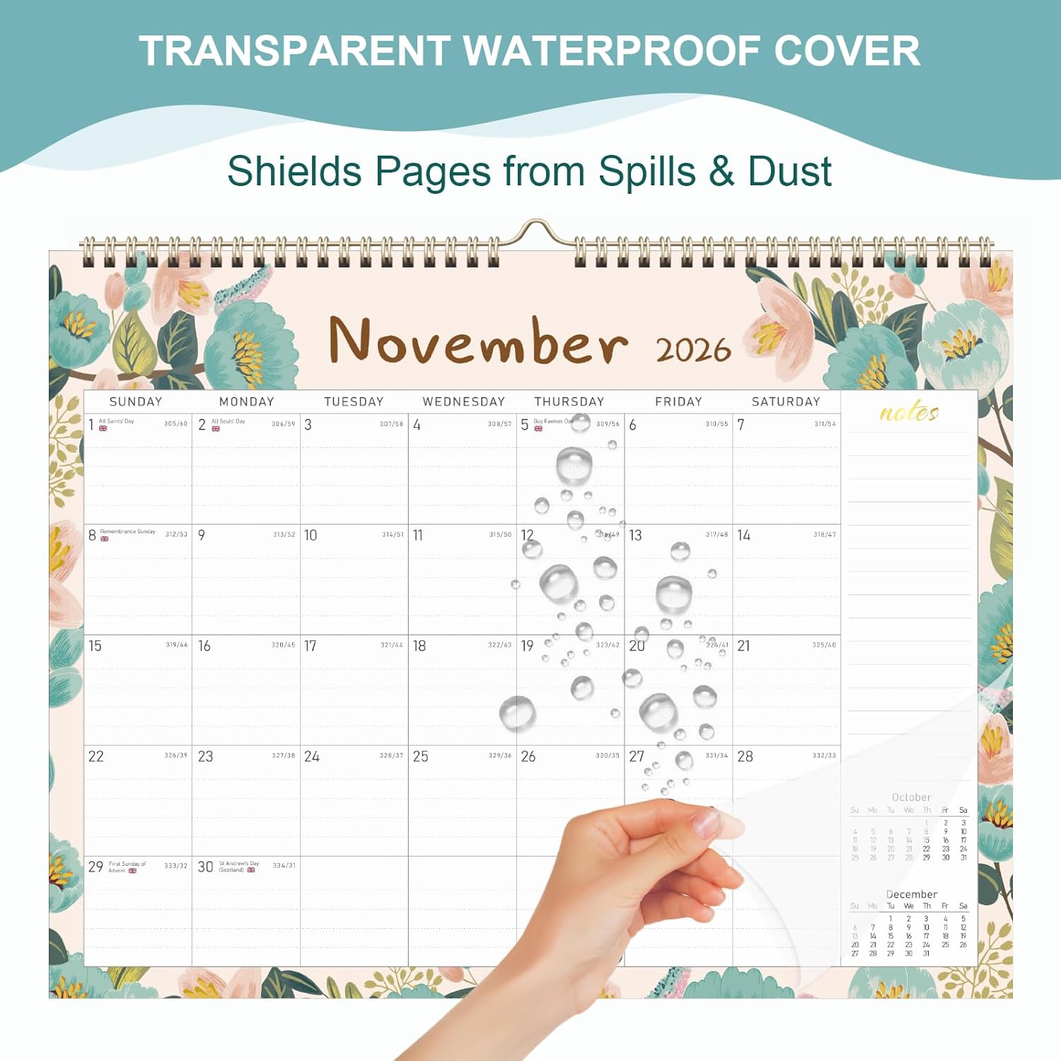 Thumbnail 4 de Calendar 2026 A4 wall calendar UK for planning 📆