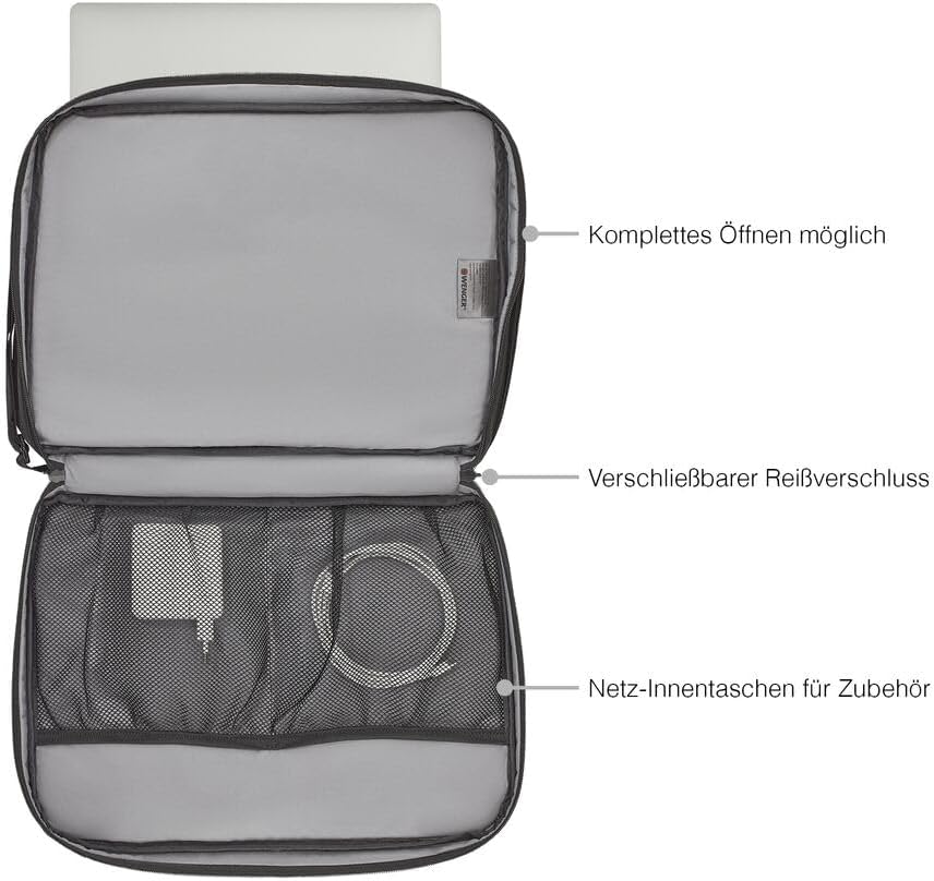 Thumbnail 5 de WENGER Synergy Laptop-Tasche (17") – gepolstertes Notebookfach, Organizer und Business-Aktentasche, schwarz