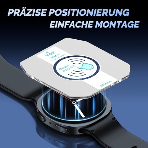 Detalle de Misxi 5 Stück Schutzfolie 44mm für Samsung Galaxy Watch 9/8 – Hochtransparent, 9H Kor und passgenau