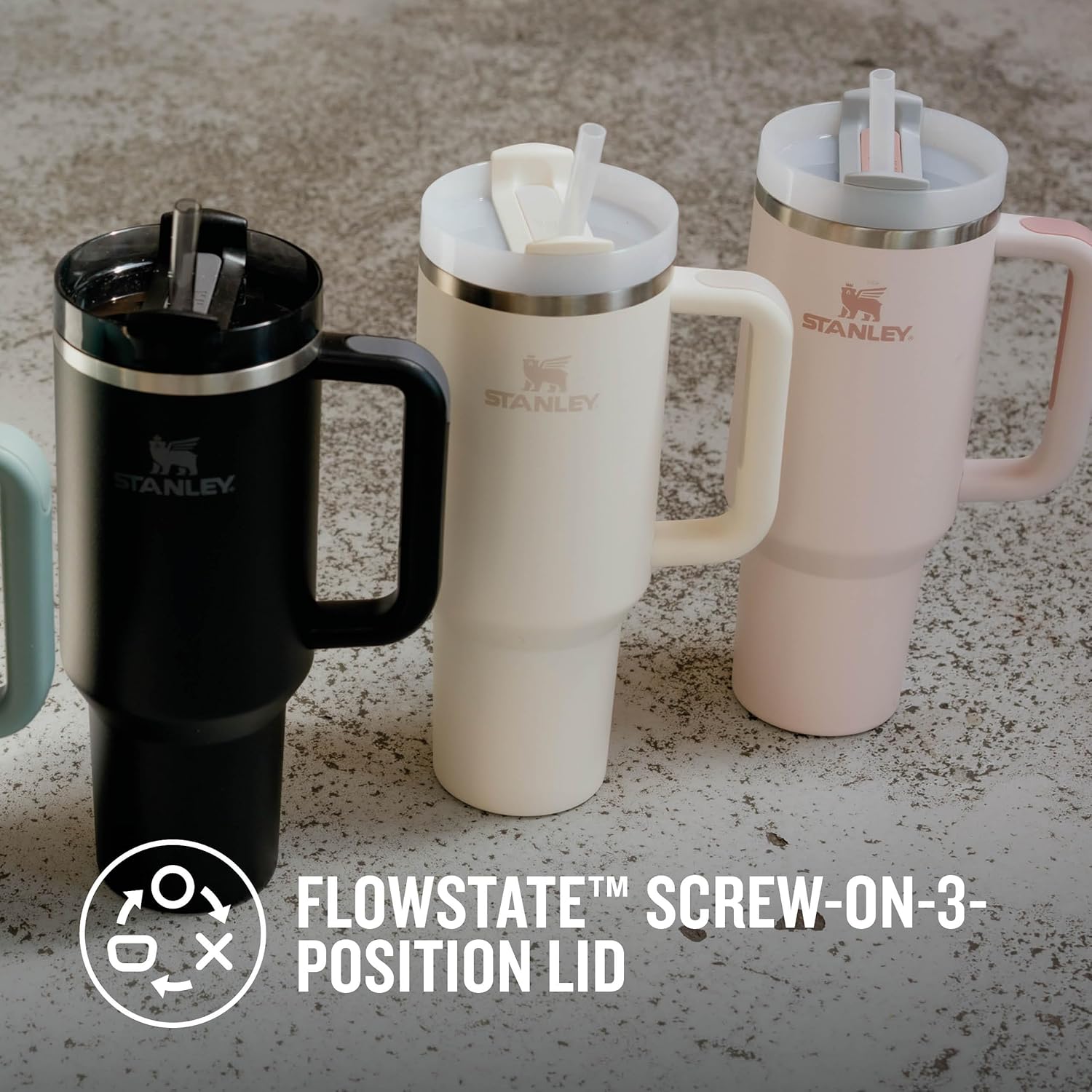 Thumbnail 5 de STANLEY Quencher H2.0 Flowstate Trinkflasche 1,2 L – Edelstahl, BPA-frei, mit Strohhalm