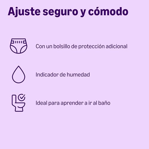 Detalle de Pañales de aprendizaje Disney talla 6 (más de 15 kg) por Amazon, 60 unidades